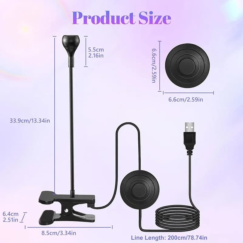 UV LED nail dryer with adjustable head and foot pedal — image 6