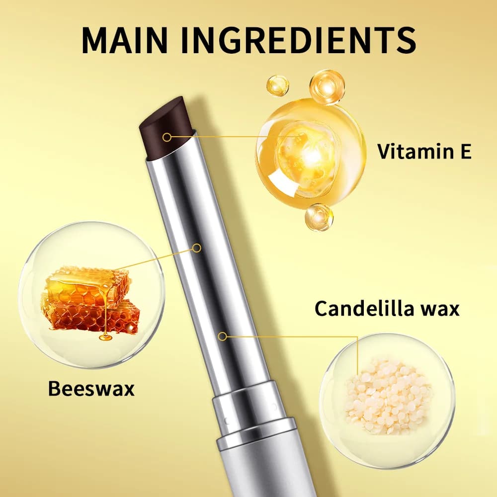 Vitamin E tinted lip balm in black honey shade — image 4