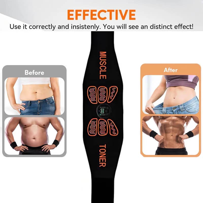 USB rechargeable abdominal EMS toning belt — image 6
