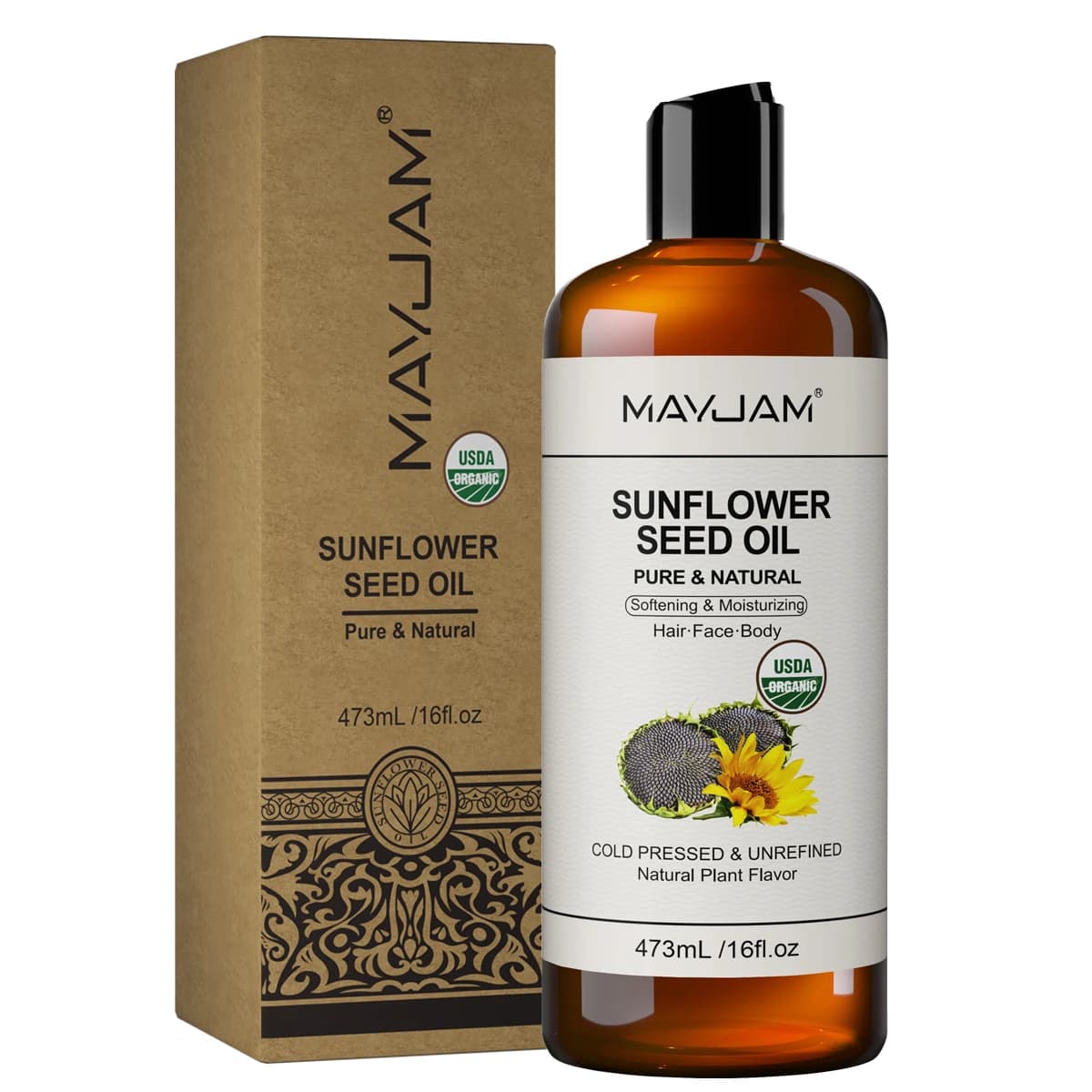 cold-pressed organic coconut oil bottle — image 2