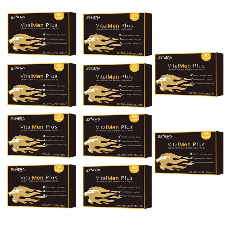 bottle of male energy support supplement tablets — image 6
