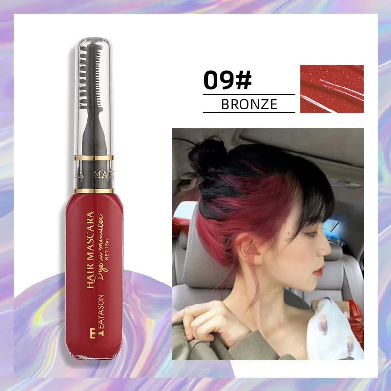 disposable colored hair mascara with multiple shades — image 7