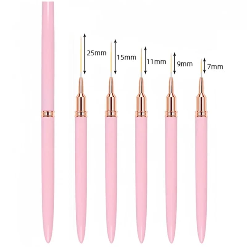 5‑Piece Nail Art Liner Brush Set