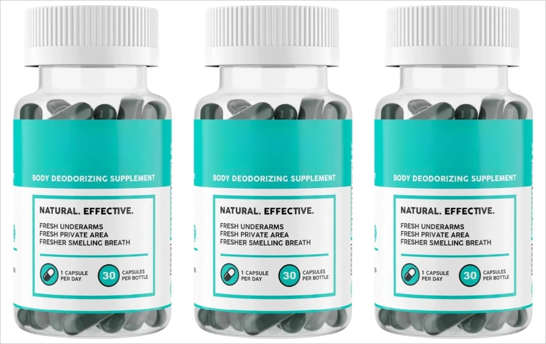 bottle of internal deodorant supplement — image 8