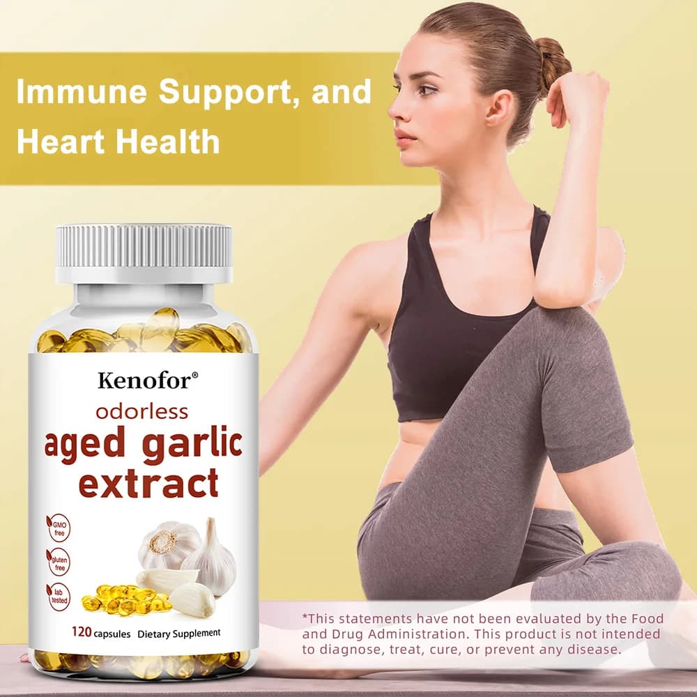 odorless aged garlic extract bottle — image 4