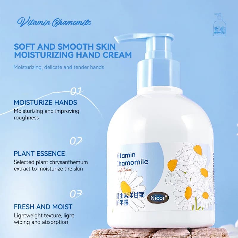 Nicor vitamin chamomile hand cream tube — image 3