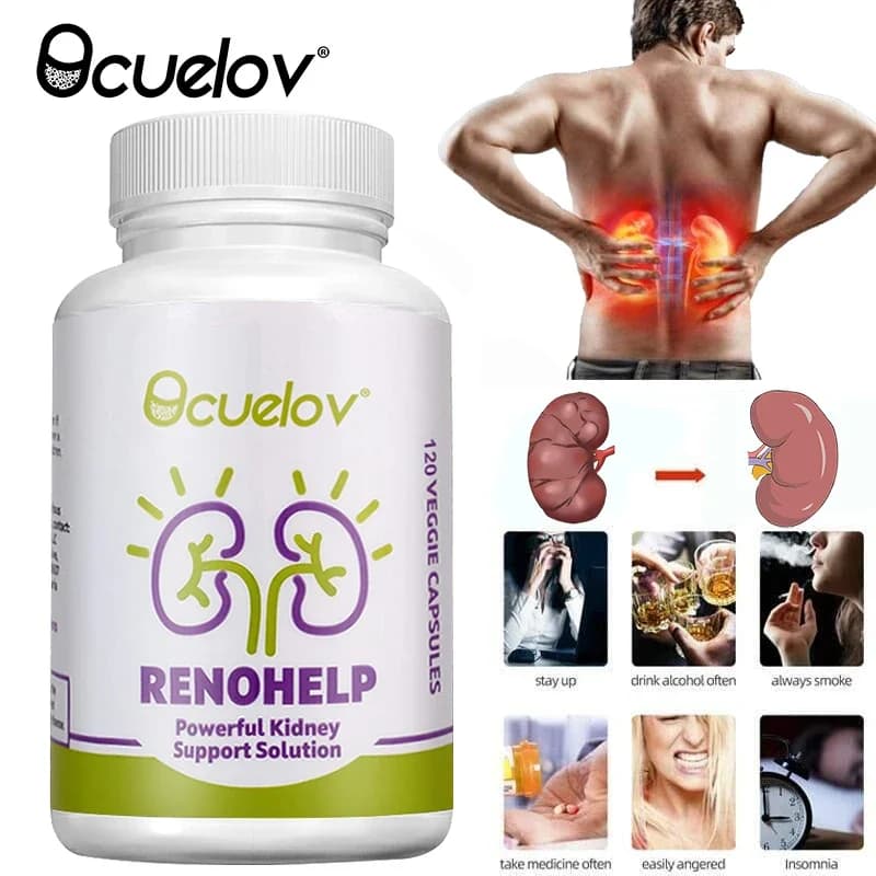 All natural kidney support supplement bottle — image 4