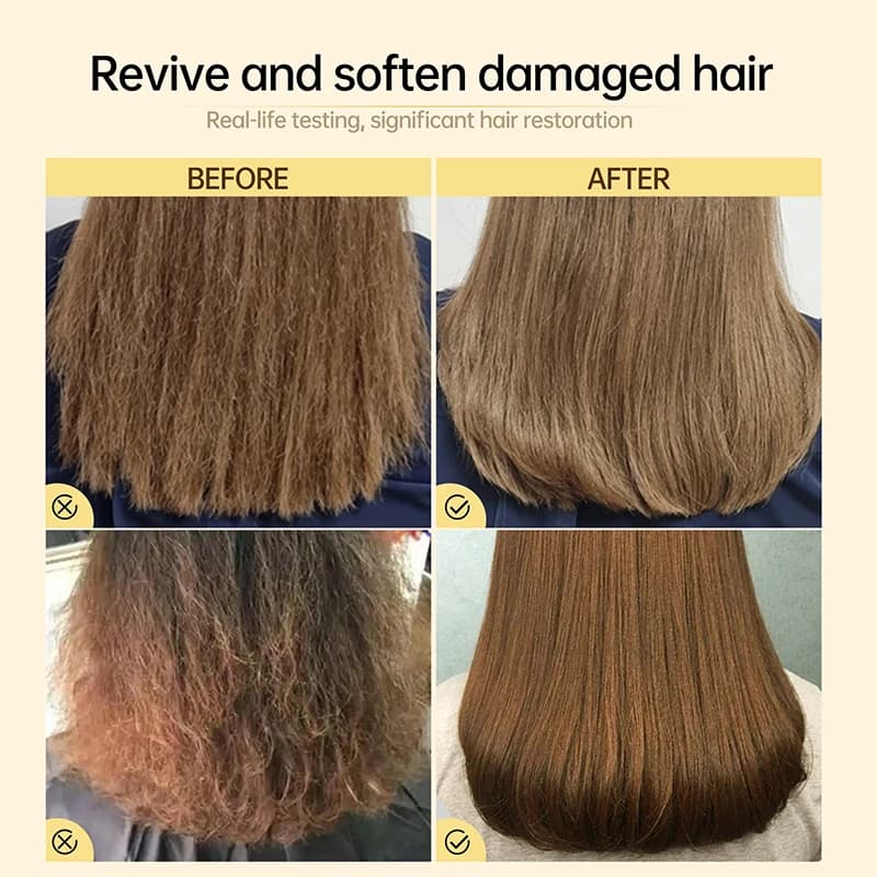 keratin smoothing hair mask tube — image 2