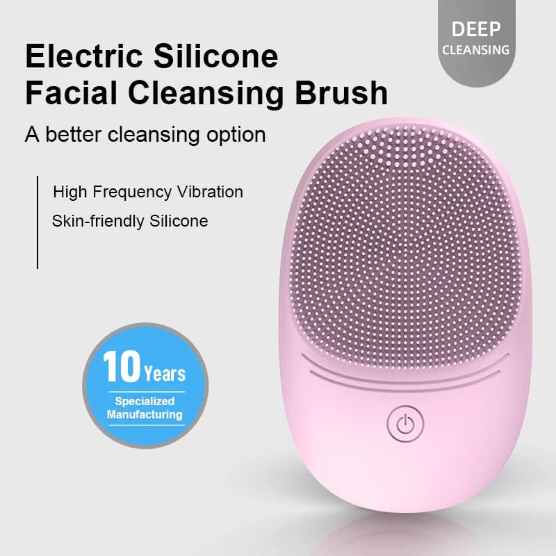 silicone sonic facial cleansing brush — image 4