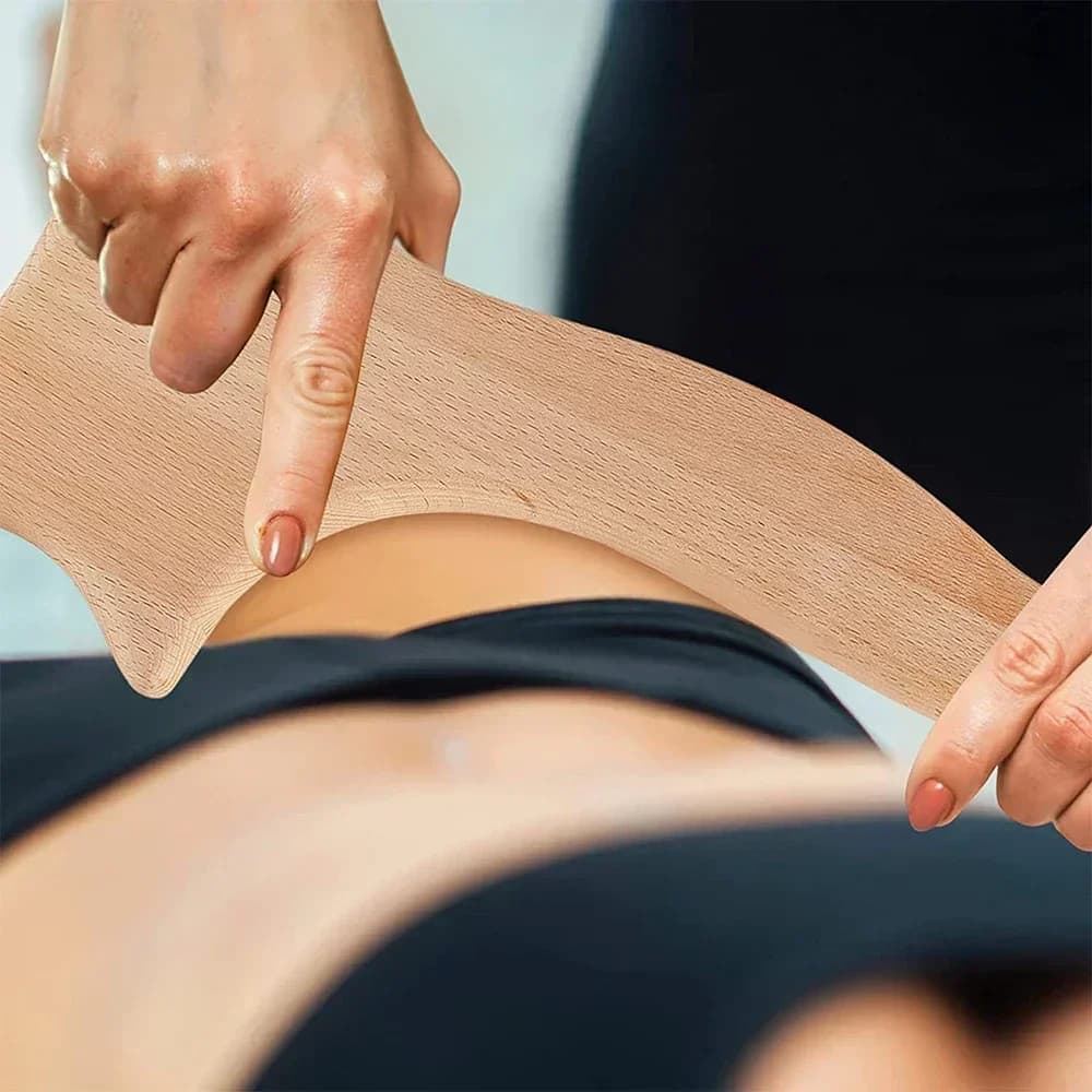Wooden lymphatic drainage massage tool — image 3