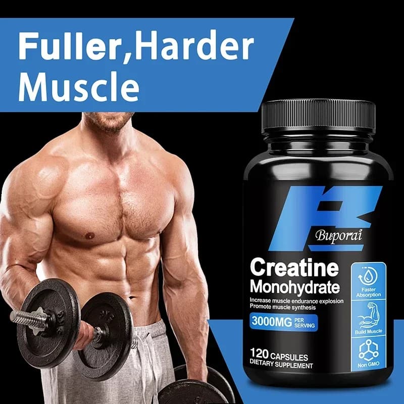 creatine monohydrate powder container — image 1