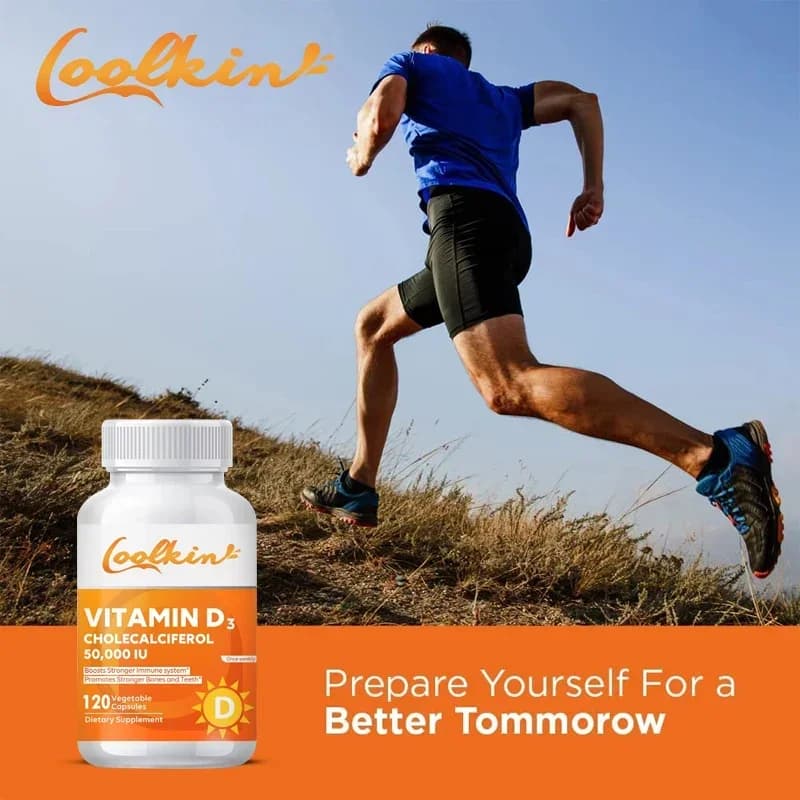 Vitamin D3 50,000 IU vegetarian capsules bottle — image 2