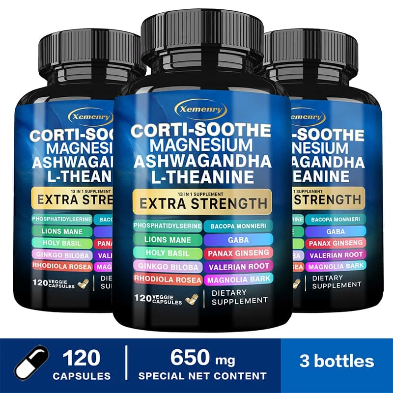 Corti-Soothe cortisol support supplement bottle — image 7