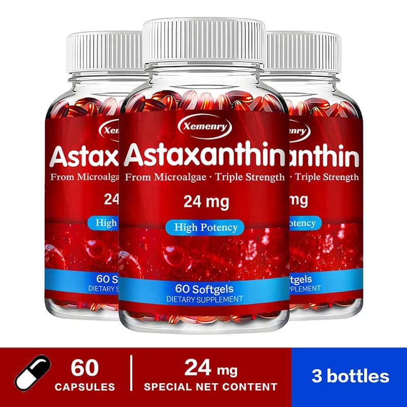 bottle of astaxanthin 24 mg capsules — image 7