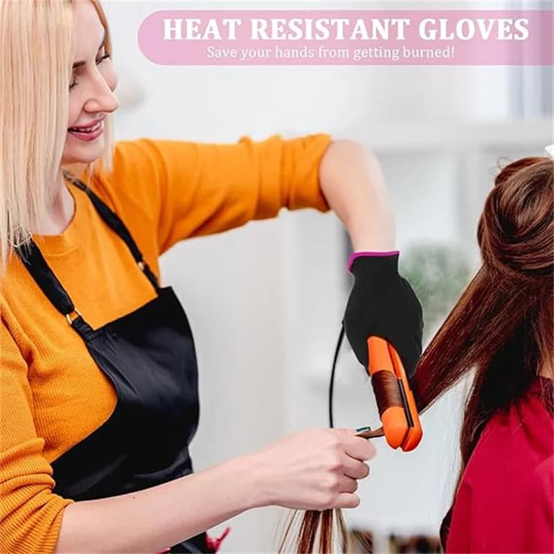 Heat-resistant gloves for hair styling — image 6