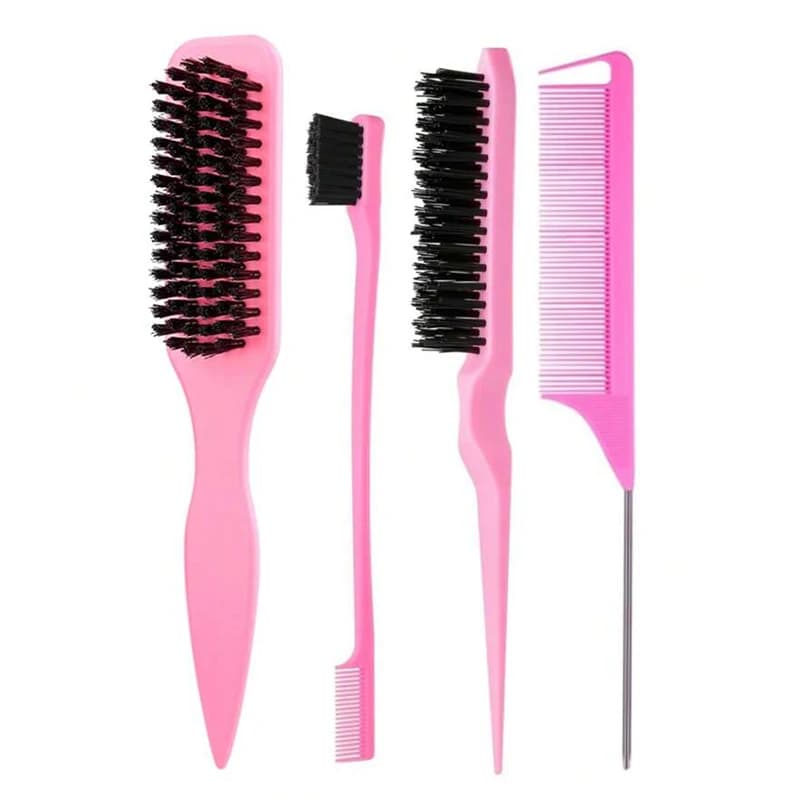 bristle slick back hair brush for smooth ponytails and buns — image 8
