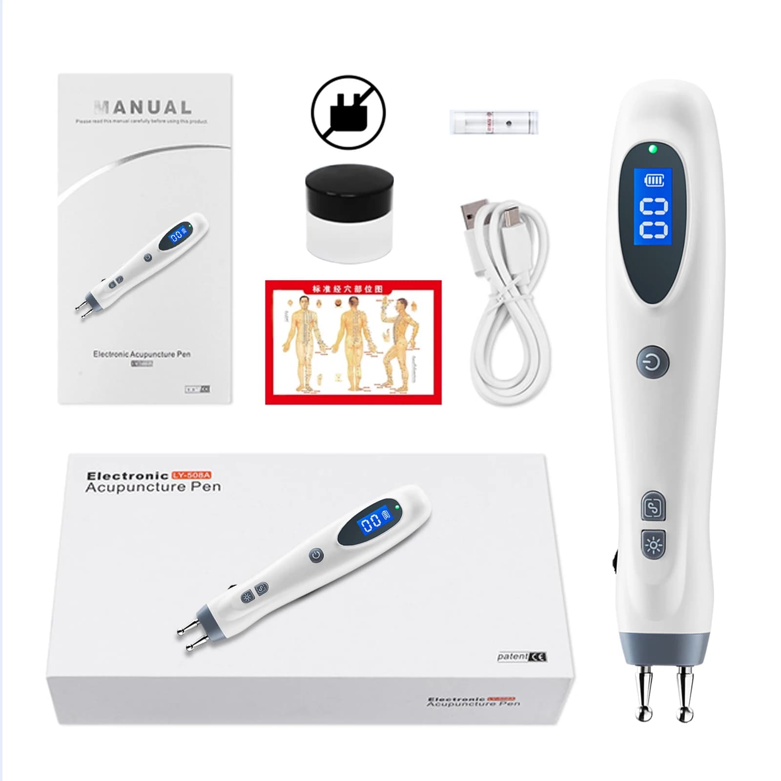 electronic acupuncture pen for meridian massage — image 7