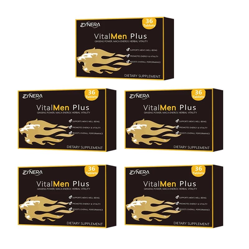bottle of male energy support supplement tablets — image 8