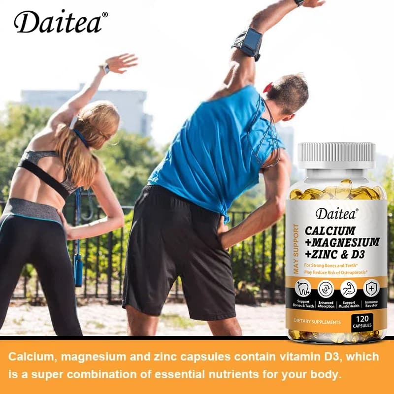 Calcium magnesium zinc capsules with vitamin D3 — image 3