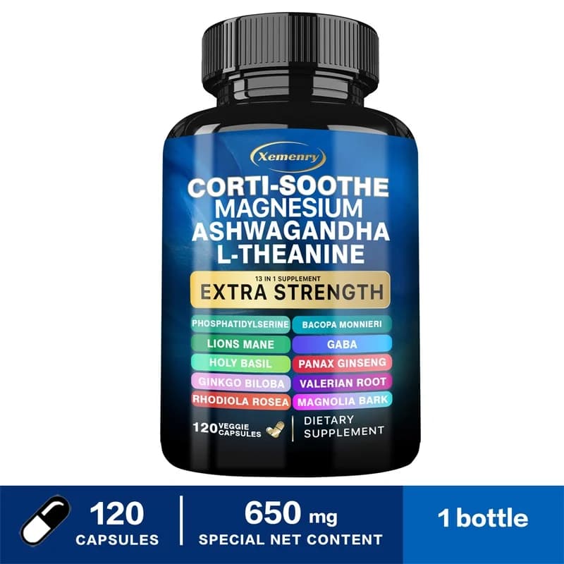 Corti-Soothe cortisol support supplement bottle — image 8
