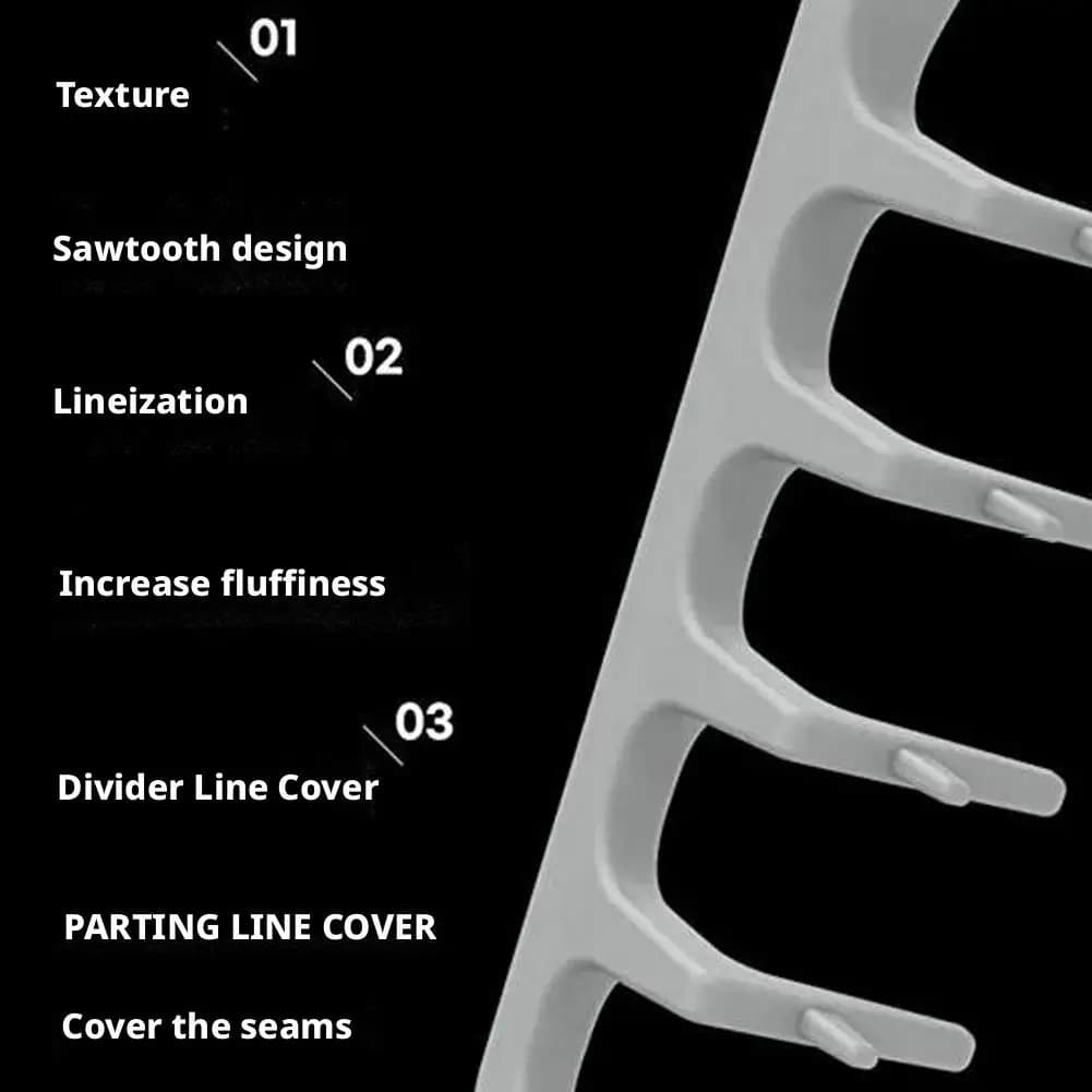 men's texturizing hair comb with fluffy teeth — image 4