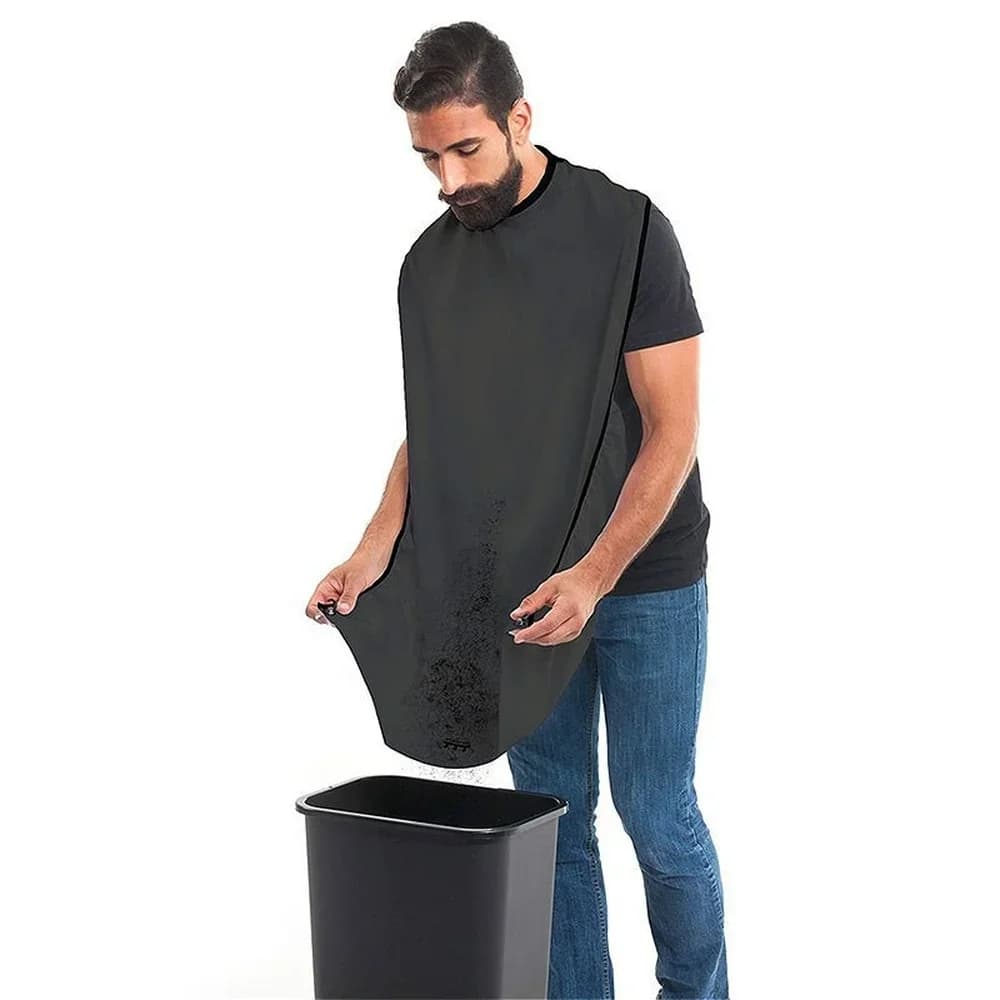 men's shaving apron with wall‑mounted mirror — image 3