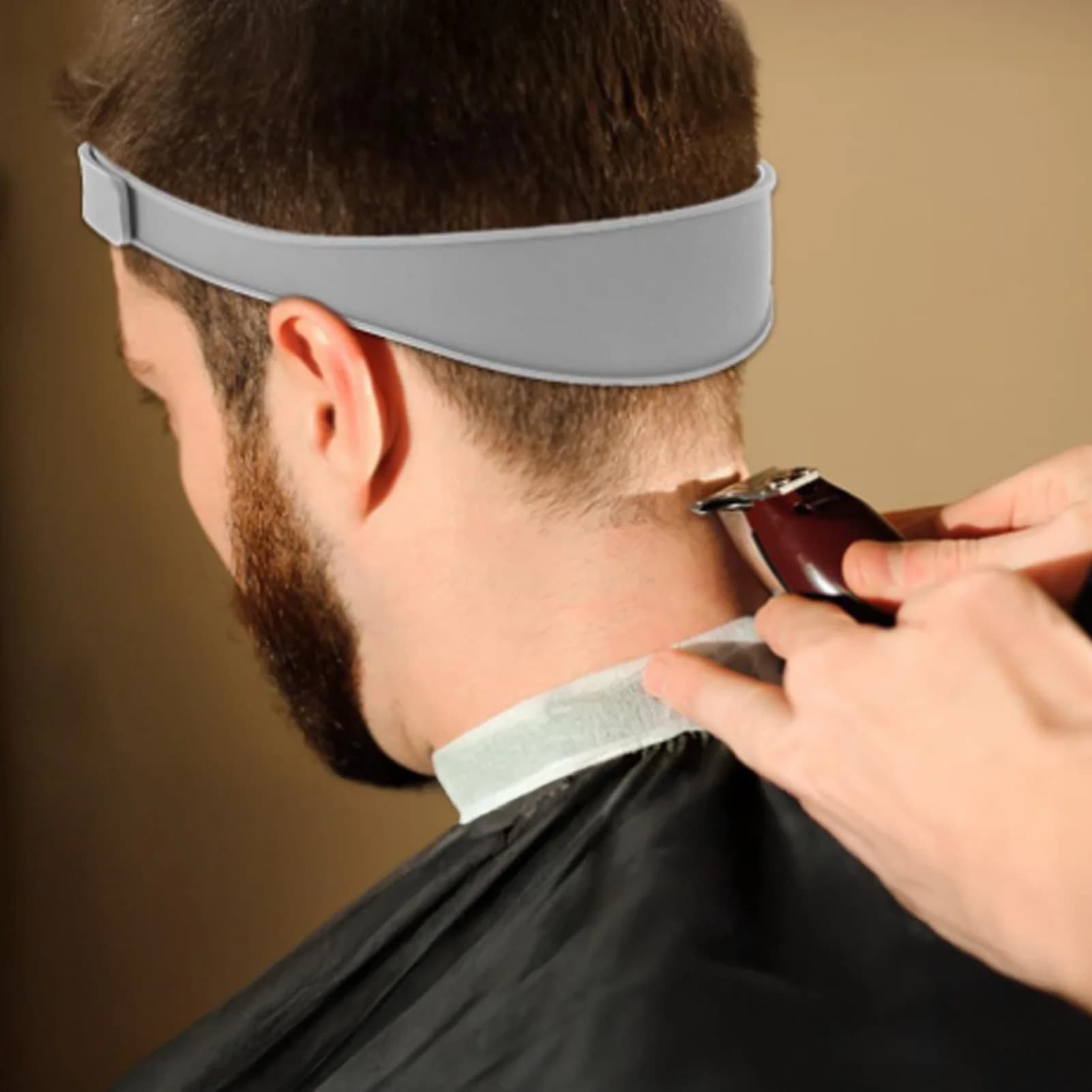 hair trimming guide band for neckline shaving — image 3