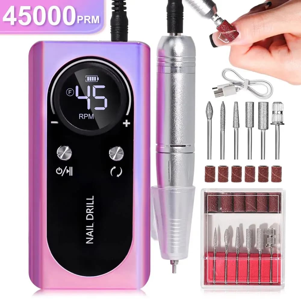 portable electric nail drill with rechargeable battery — image 7