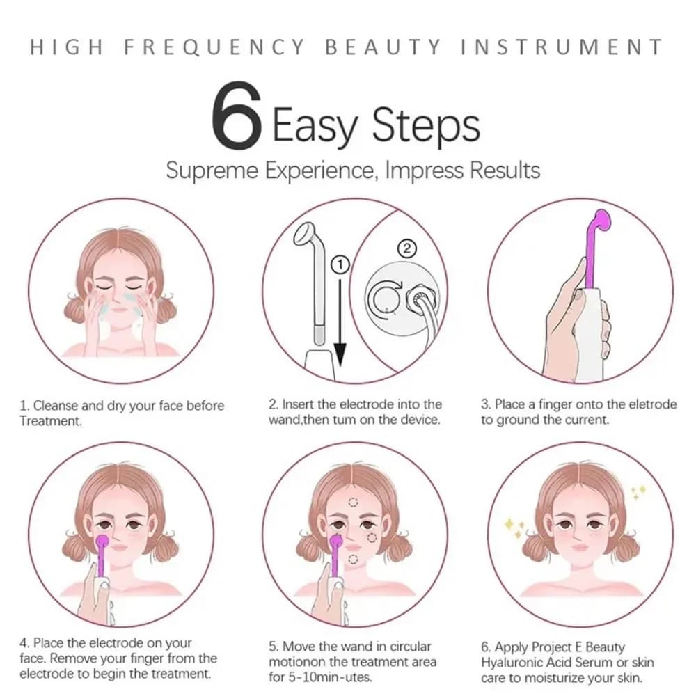 handheld high-frequency and microcurrent facial device — image 5