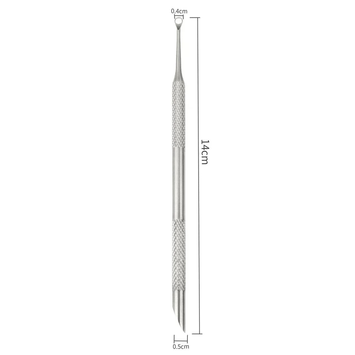 double-ended stainless steel manicure tool with file and cuticle pusher — image 6