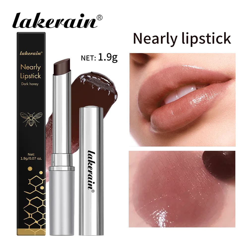 Vitamin E tinted lip balm in black honey shade — image 2