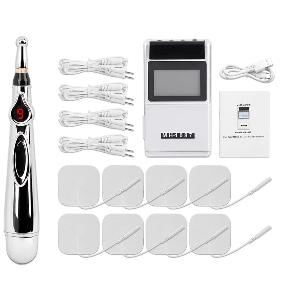 hand holding 15‑mode TENS muscle stimulator — image 8