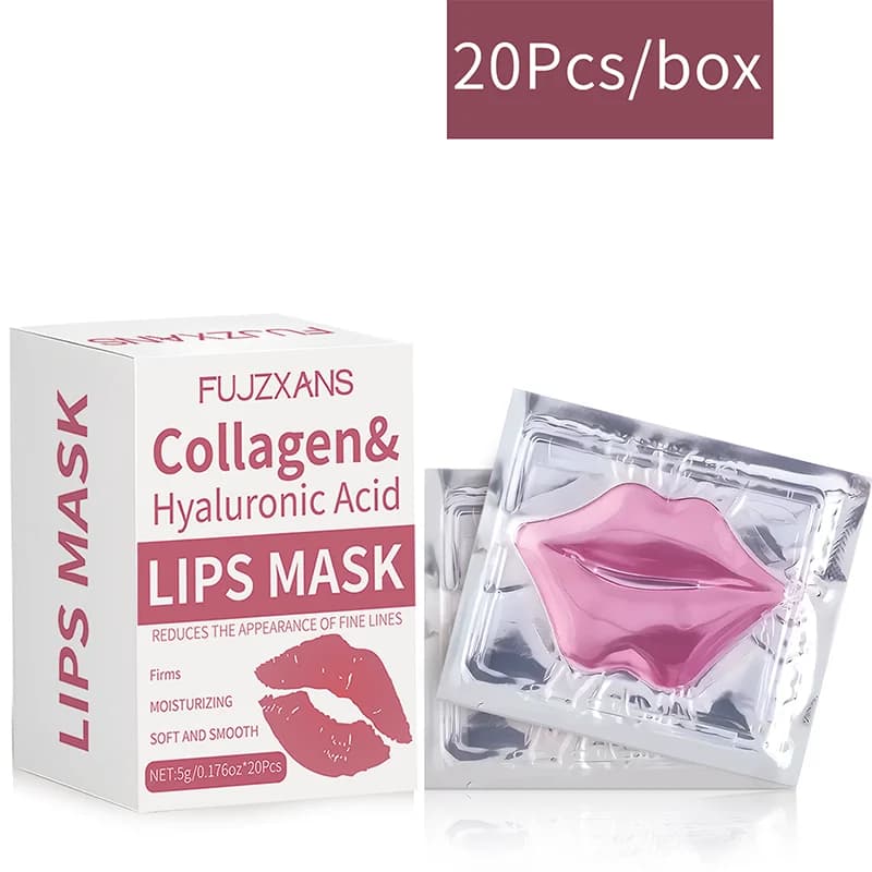 Pink lip mask sheet on a white background — image 5