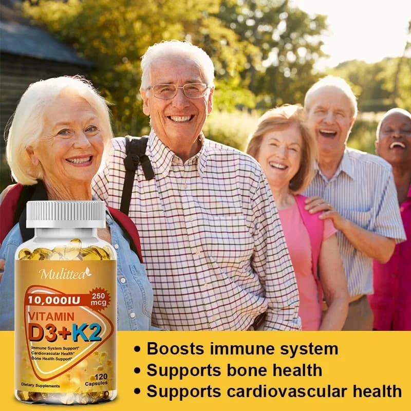 bottles of calcium magnesium D3 K2 capsules — image 3