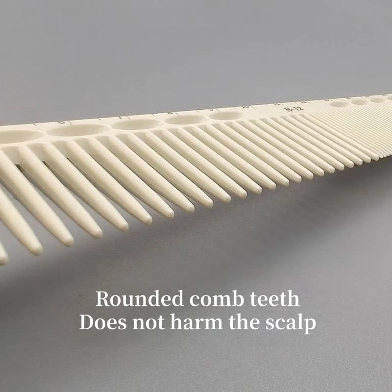 hair cutting comb with built-in scale — image 6