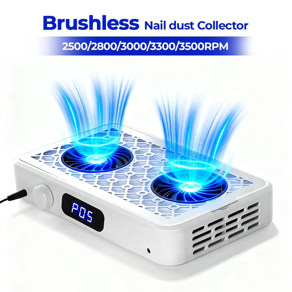 Turbo Nail Dust Vacuum Cleaner with Brushless Motor