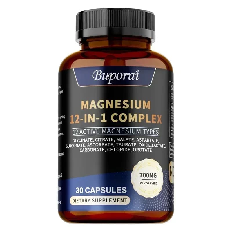 bottle of magnesium 12-in-1 complex supplement — image 8