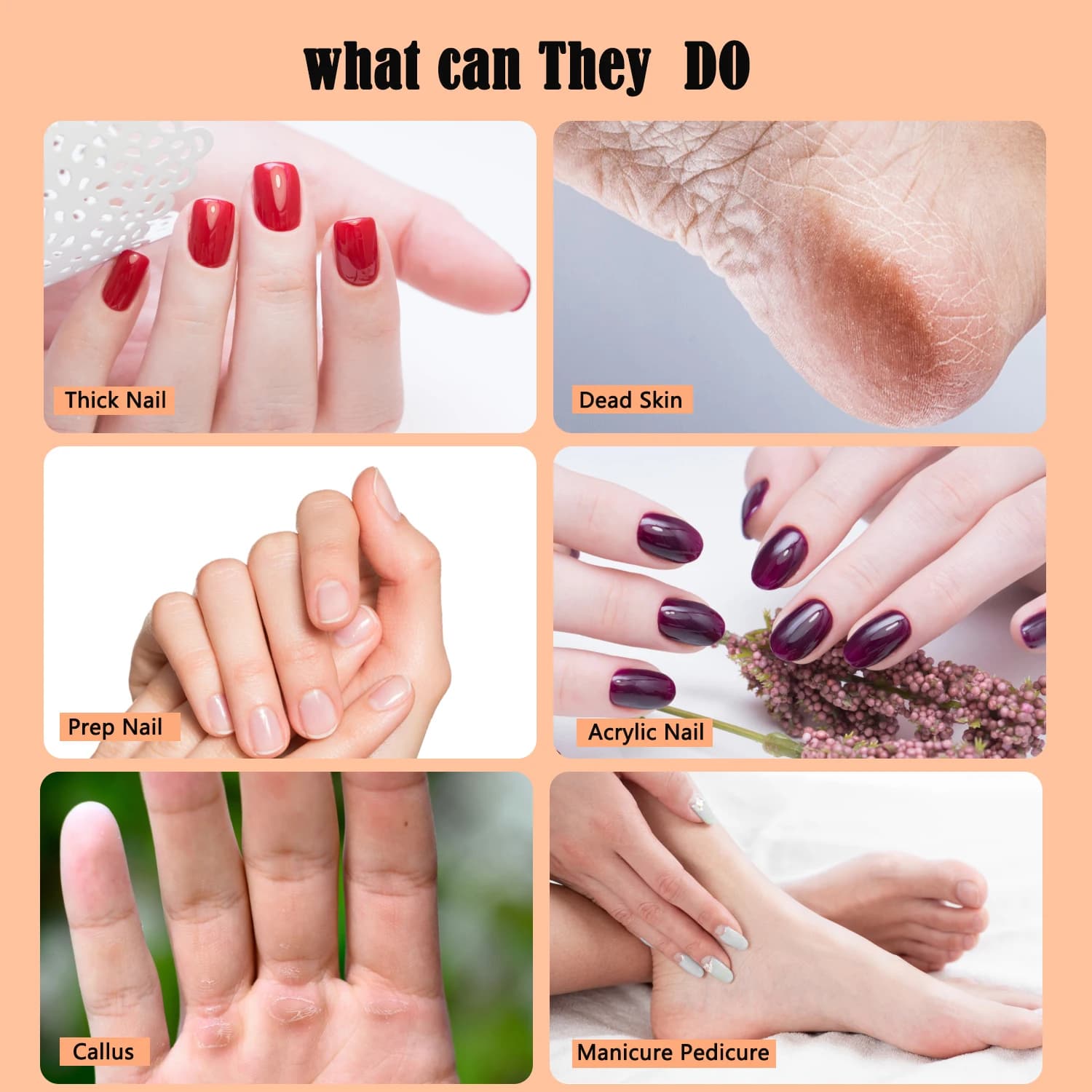 Nail sanding ring bands for electric manicure drill — image 3