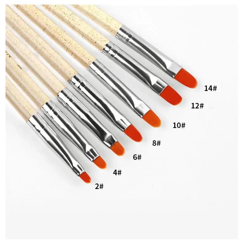 7-piece nylon brush pen set for nail art — image 4