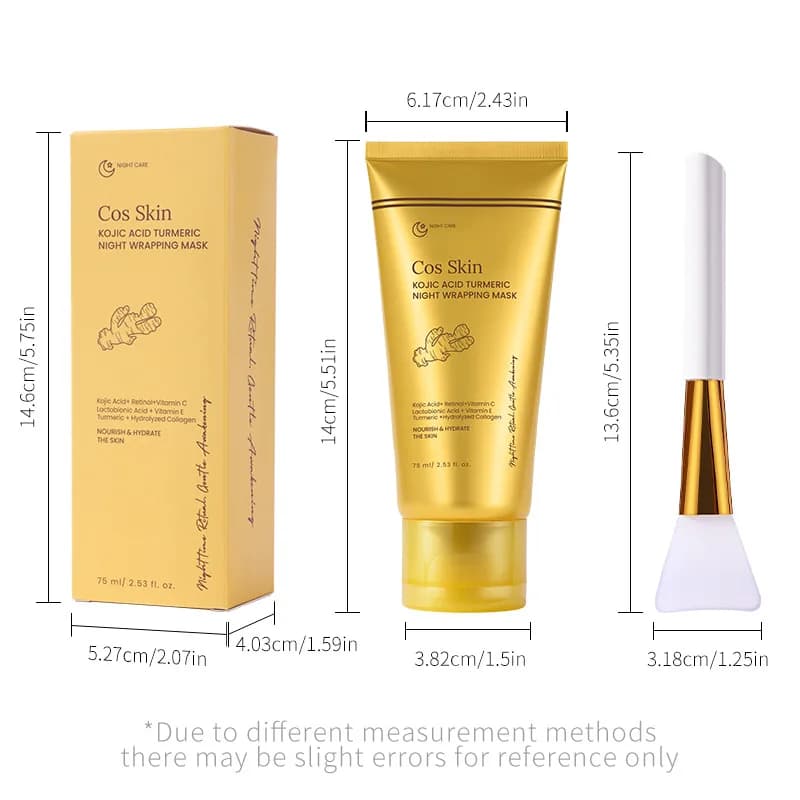 Kojic acid turmeric overnight peel-off mask tube — image 6