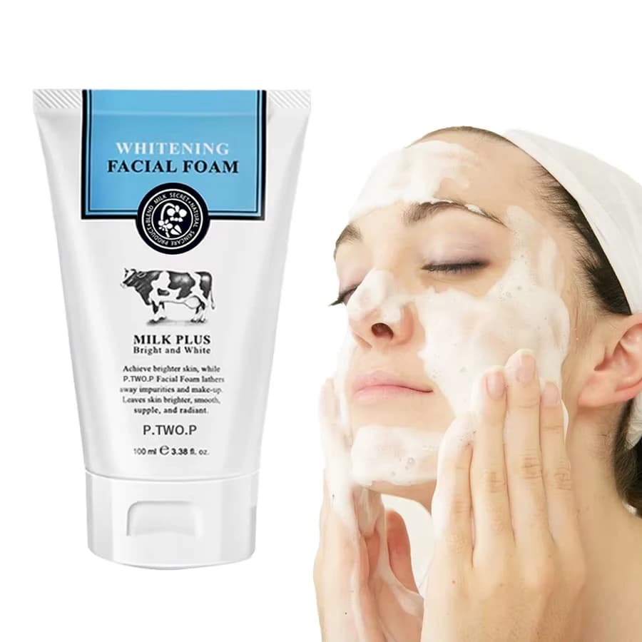 whitening facial cleanser foam — image 1