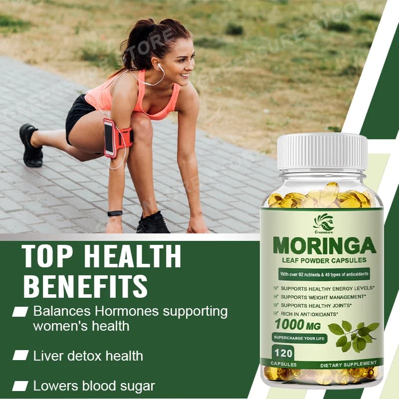 bottles of moringa extract capsules — image 2