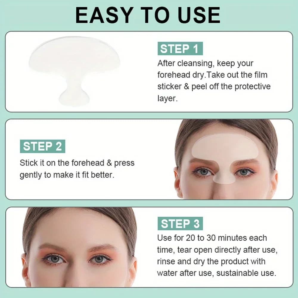 Six reusable silicone anti‑wrinkle massage pads — image 6