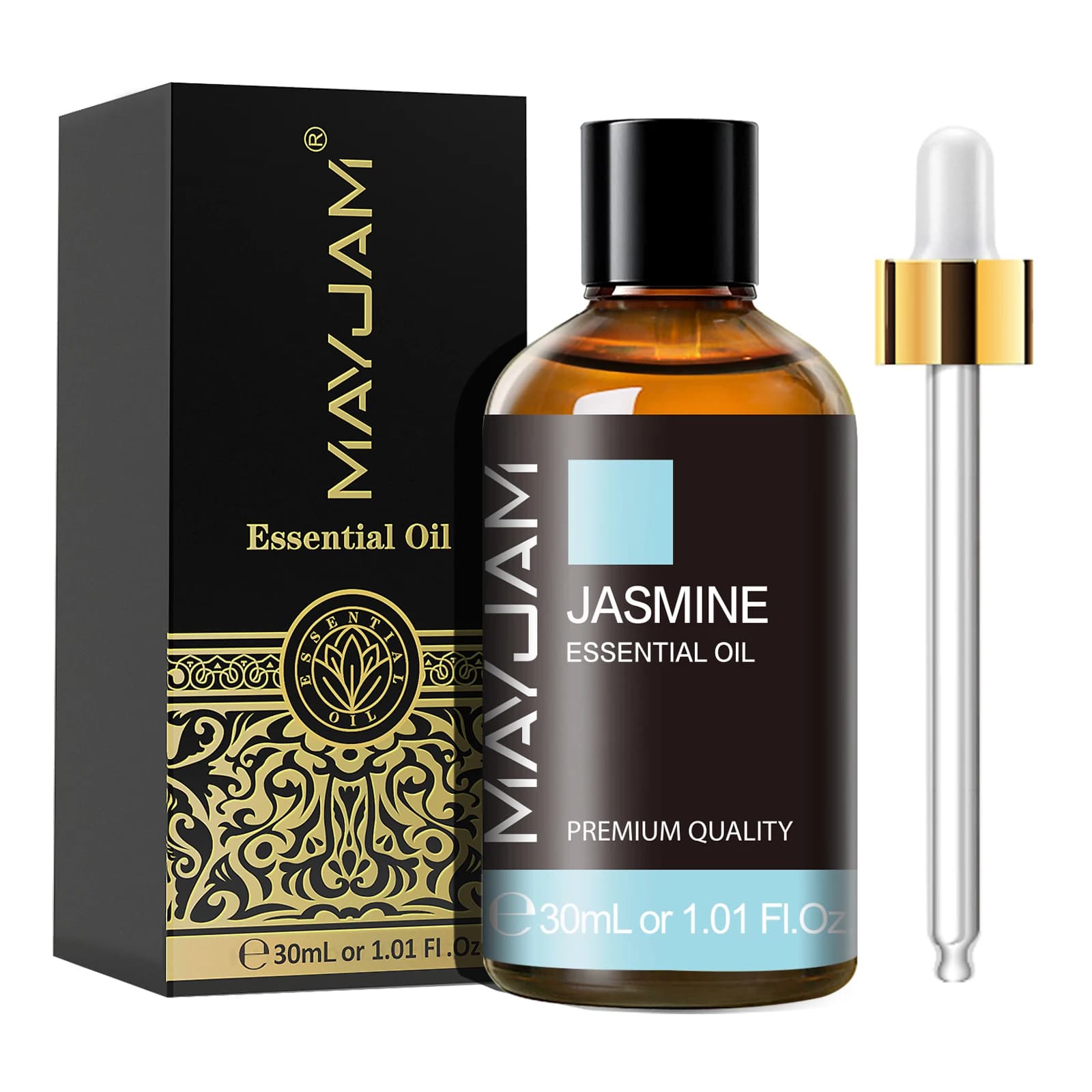 bottles of citronella jasmine eucalyptus sweet orange essential oil blend — image 5