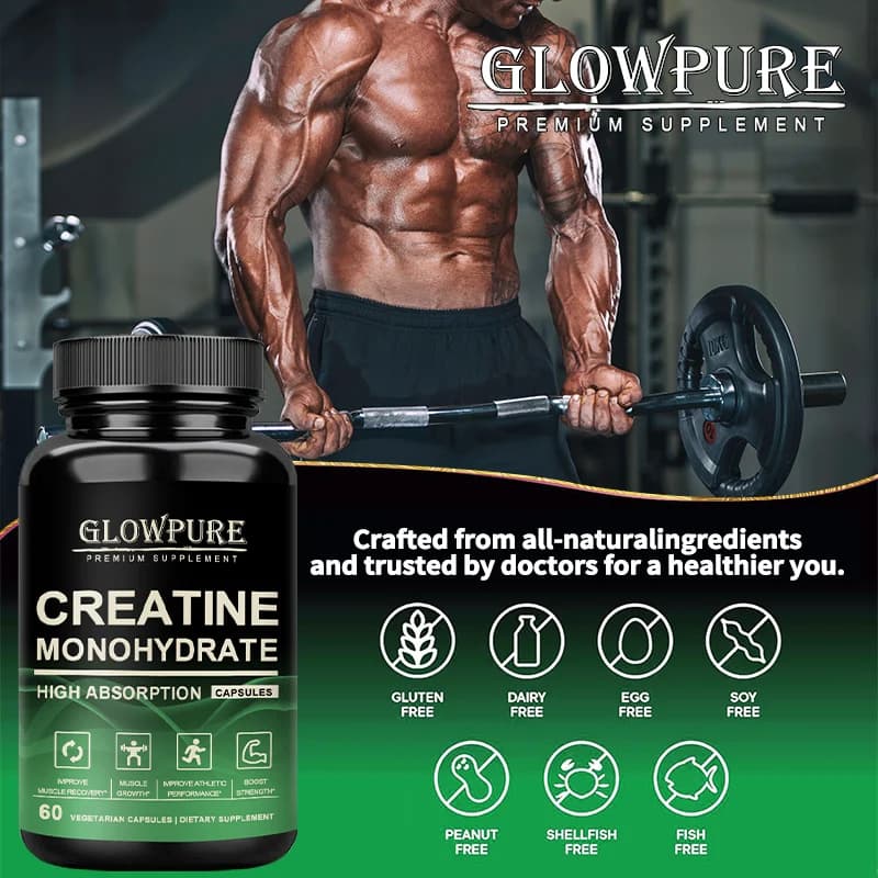 creatine monohydrate capsules bottle — image 6