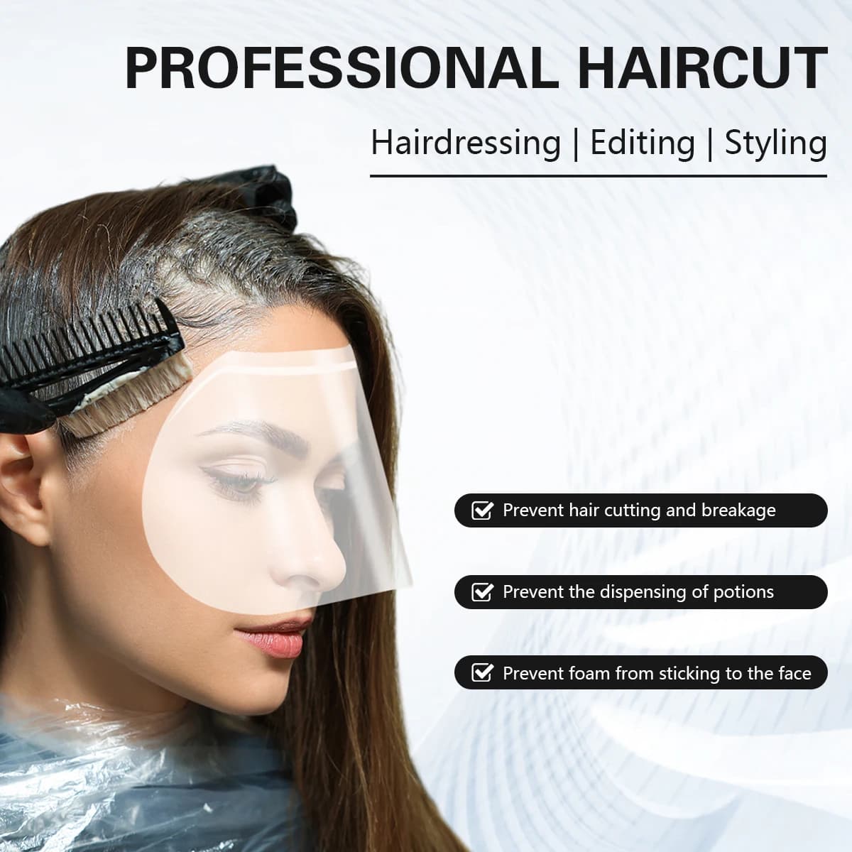 Disposable microblading face shield — image 4