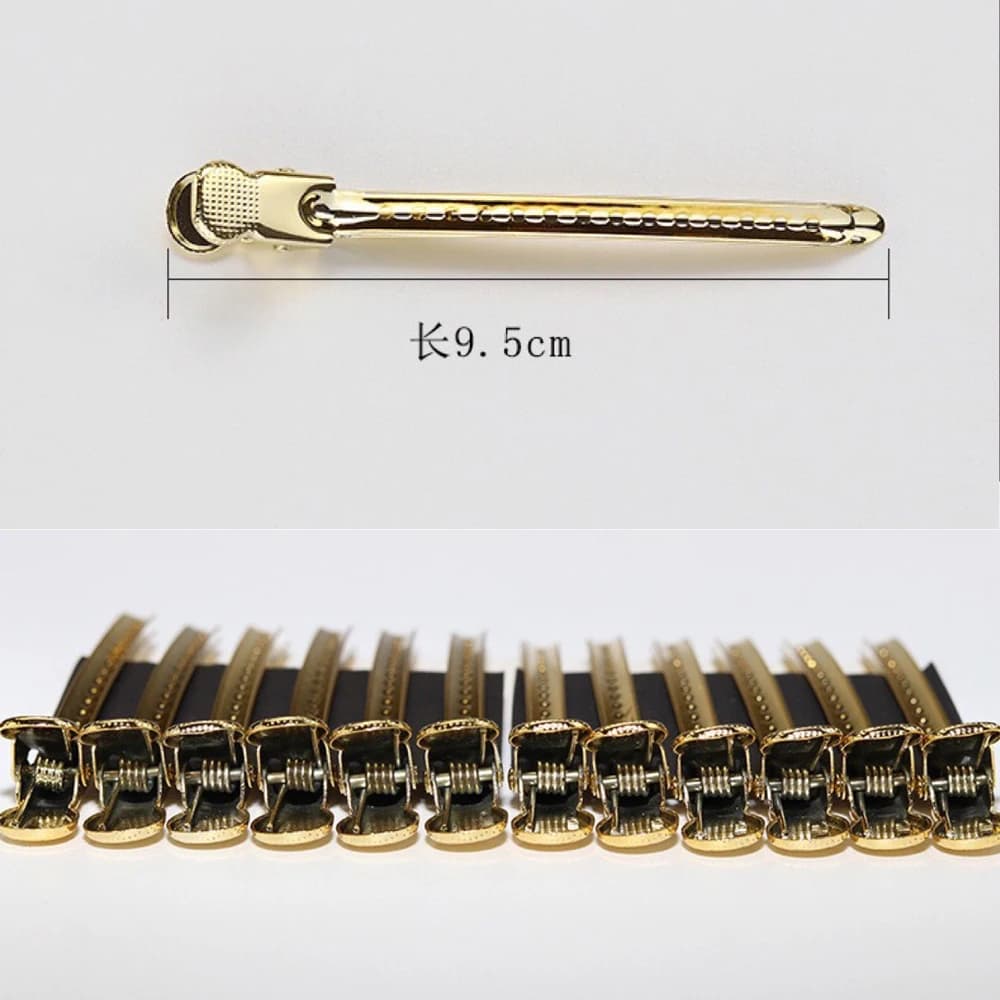 stainless steel hair sectioning clips — image 3