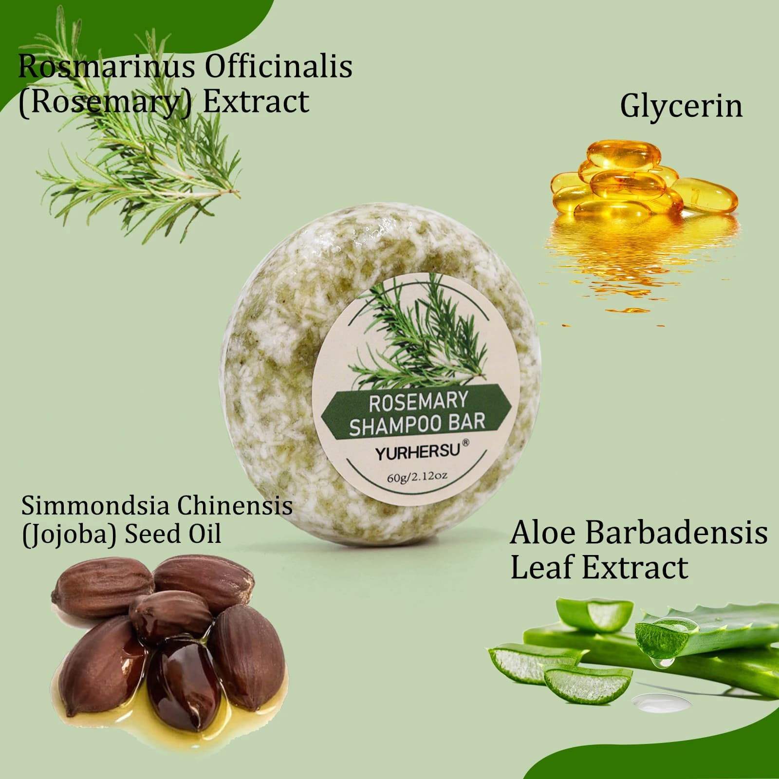 Rosemary shampoo bar soap — image 6