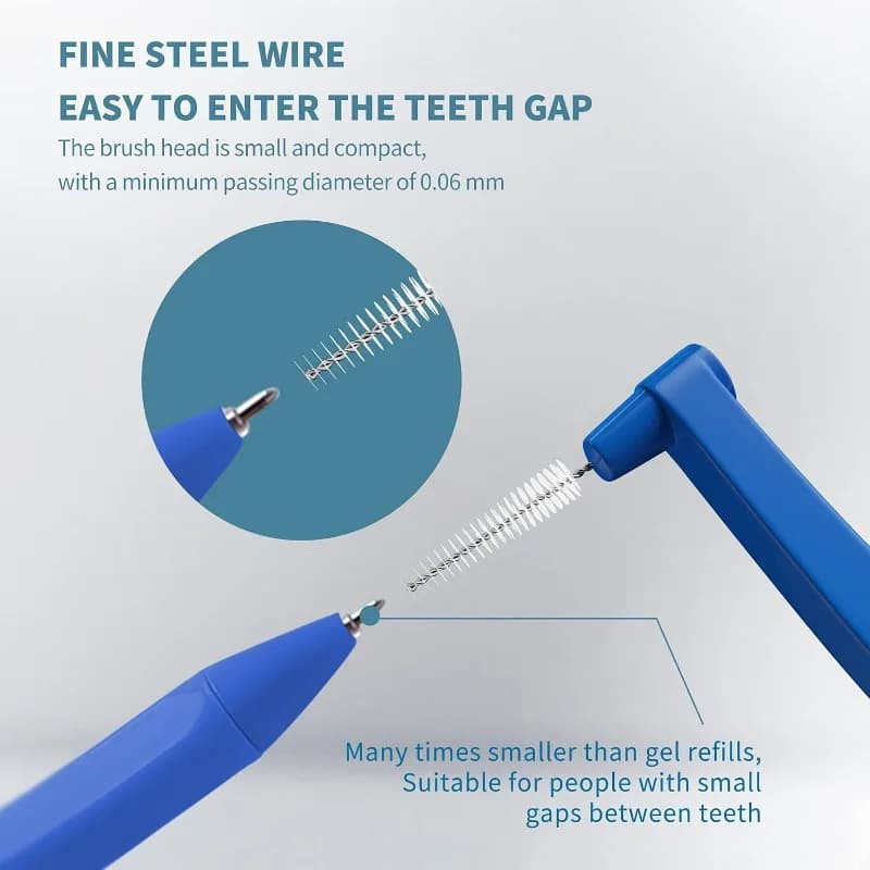 interdental brush cleaner set with portable case — image 3