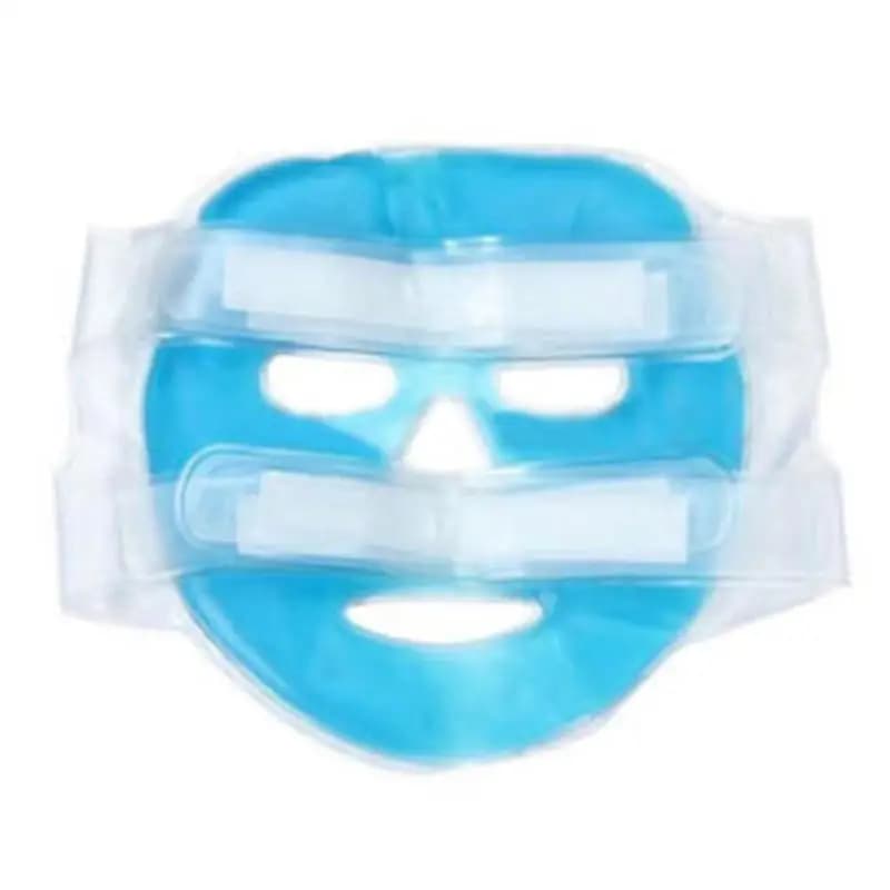 blue cold gel face mask covering full face — image 6